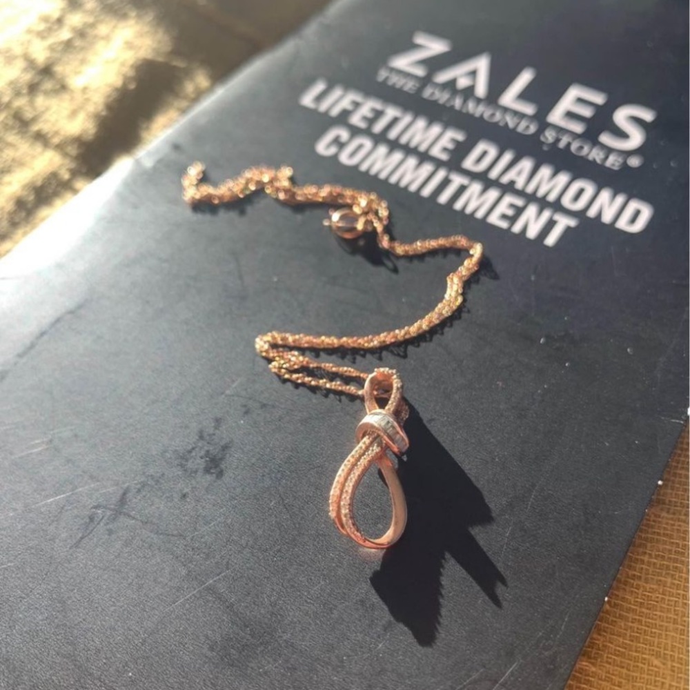 10K Rose Gold Diamond Pendant (PENDANT ONLY)